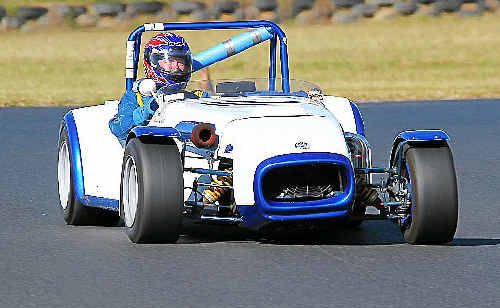 Brian Dunn, of Warwick, in action at the Queensland Super Sprints at Morgan Park Raceway at the weekend. Brian Dunn, of Warwick, in action at the Queensland Super Sprints at Morgan Park Raceway at the weekend.